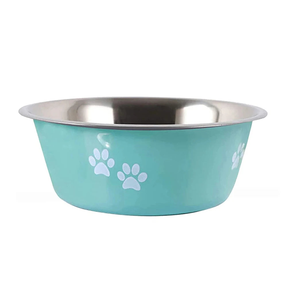 Non-Slip Dog Bowls for Small Medium Large Dog Feeder Bowls Drinkers Stainless Steel High Capacity Pet Feeders Dogs Accessories