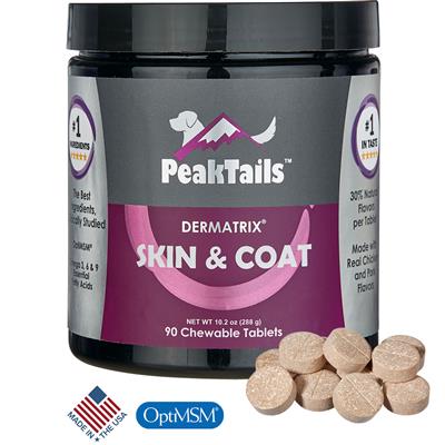 PeakTails Skin & Coat Supplement for Dogs