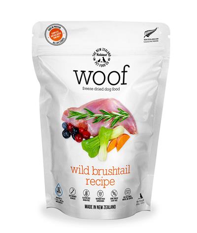 WOOF WILD BRUSHTAIL Freeze Dried Dog Food 1.76oz