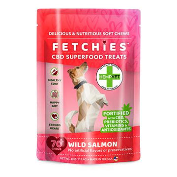 Fetchies CBD Superfood Treats, Wild Salmon, 4oz