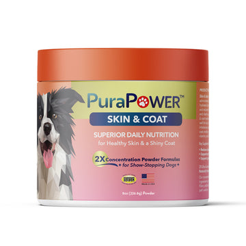 PuraPower SKIN & COAT Superior Daily Nutrition for Healthy Skin & a Shiny Coat, 8oz Jar