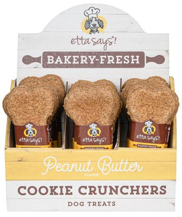 Etta Says! Cookie Crunchers Peanut Butter Dog Biscuit Dog Treat