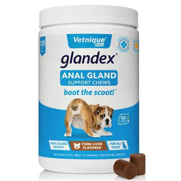 Glandex Pork Liver Soft Chews 120ct Jar