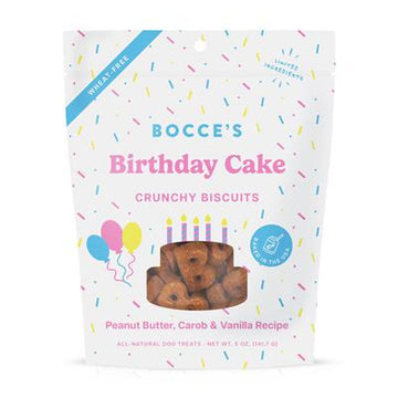 Bocce's Bakery Birthday Cake Biscuit Dog Treats 5oz