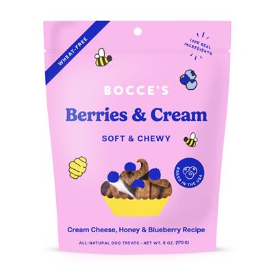 Bocce's Bakery Berries & Cream Soft & Chewy Dog Treats 6oz