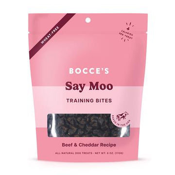 Bocce's Bakery Say MOOOO Training Bites Dog Treats 6oz