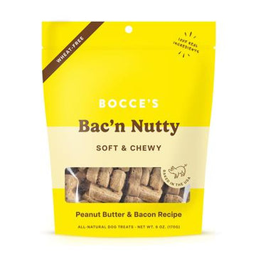 Bocce's Bakery Bac'N Nutty Soft & Chewy Dog Treats 6oz