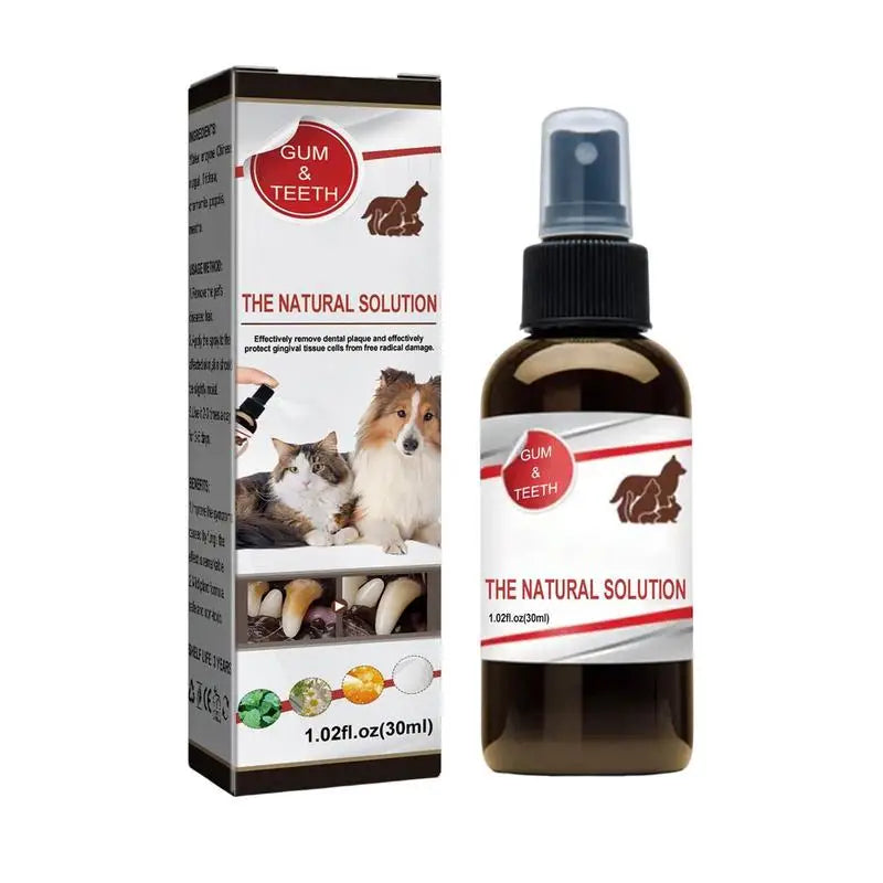 Dog Breath Spray Fresh Dental Spray for Dogs and Cats Dog Breath Freshener for Clean Teeth 30Ml Cat Dental Care Bad Breath Cat