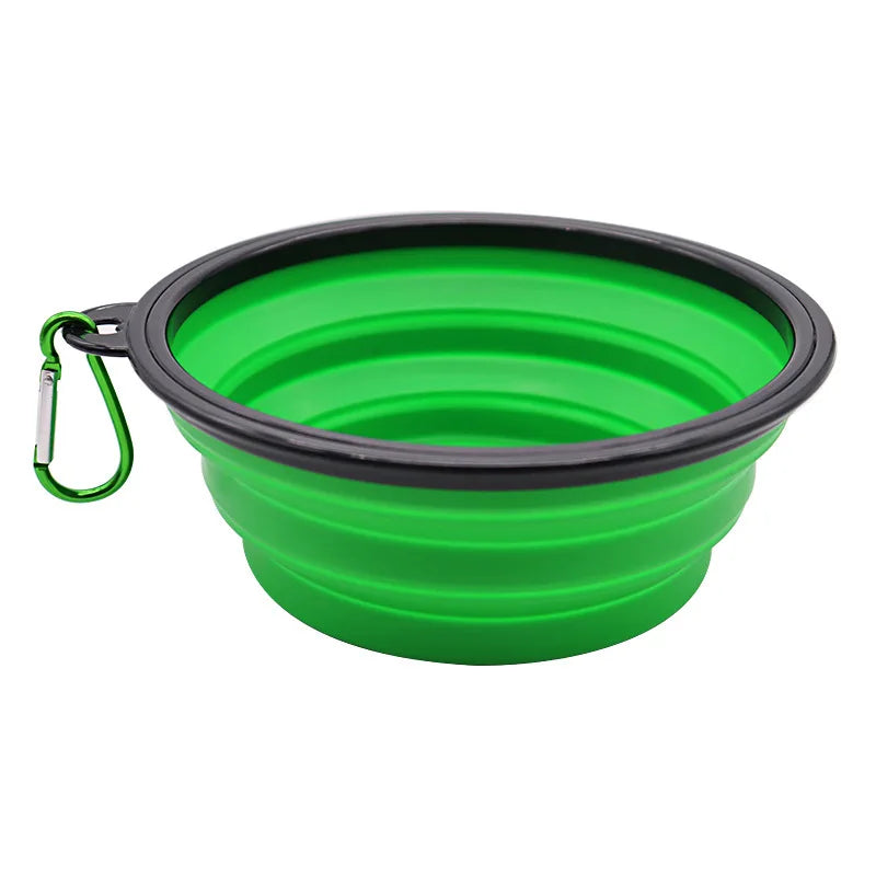 Pet Folding Silicone Bowl Outdoor Pet Travel Dog Water Food Bowl Collapsible Portable Puppy Food Container Feeder Pet Dog Bowl