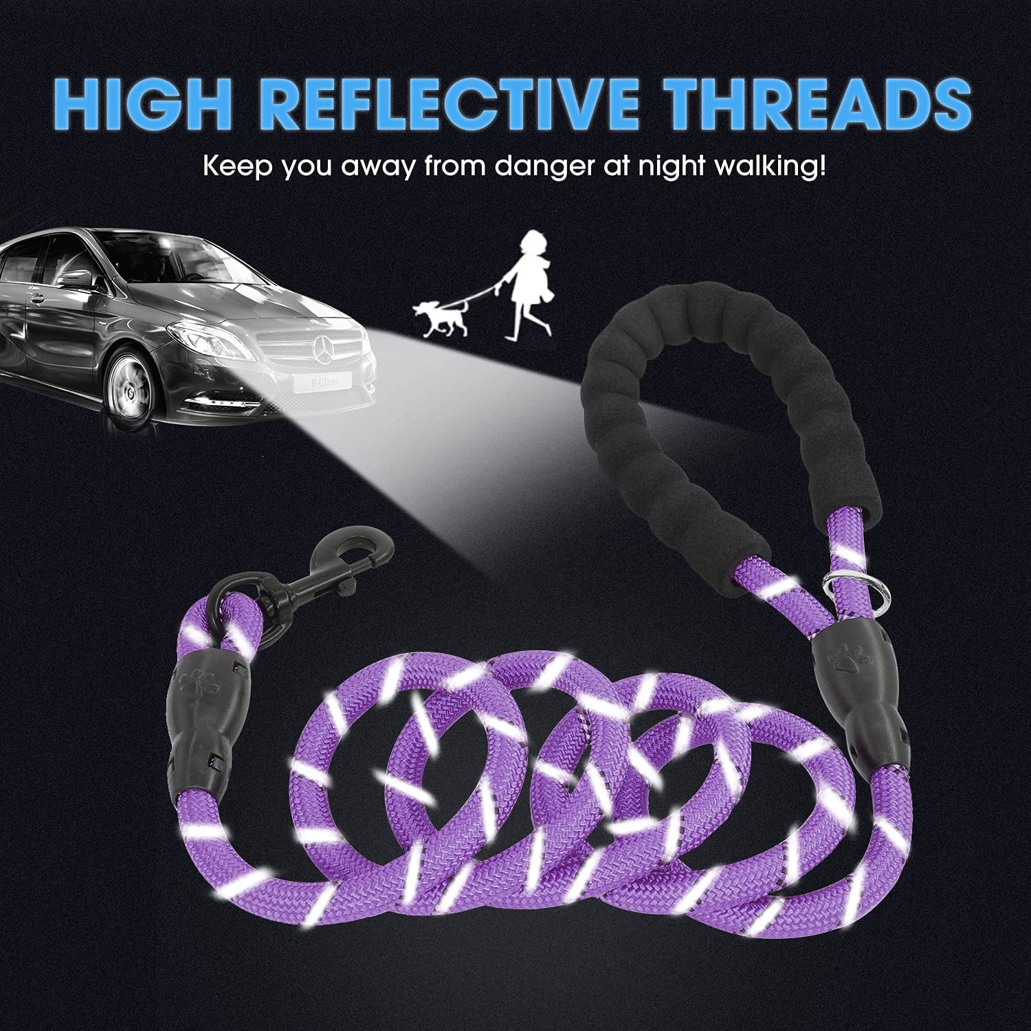 Reflective Dog Leash Set