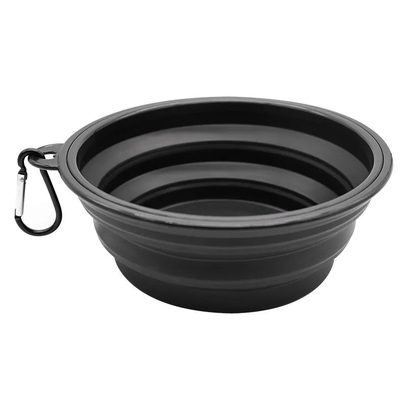 Pet Folding Silicone Bowl Outdoor Pet Travel Dog Water Food Bowl Collapsible Portable Puppy Food Container Feeder Pet Dog Bowl