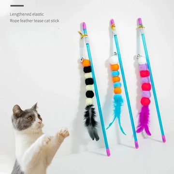 Cat Teaser Interactive Toy Rod