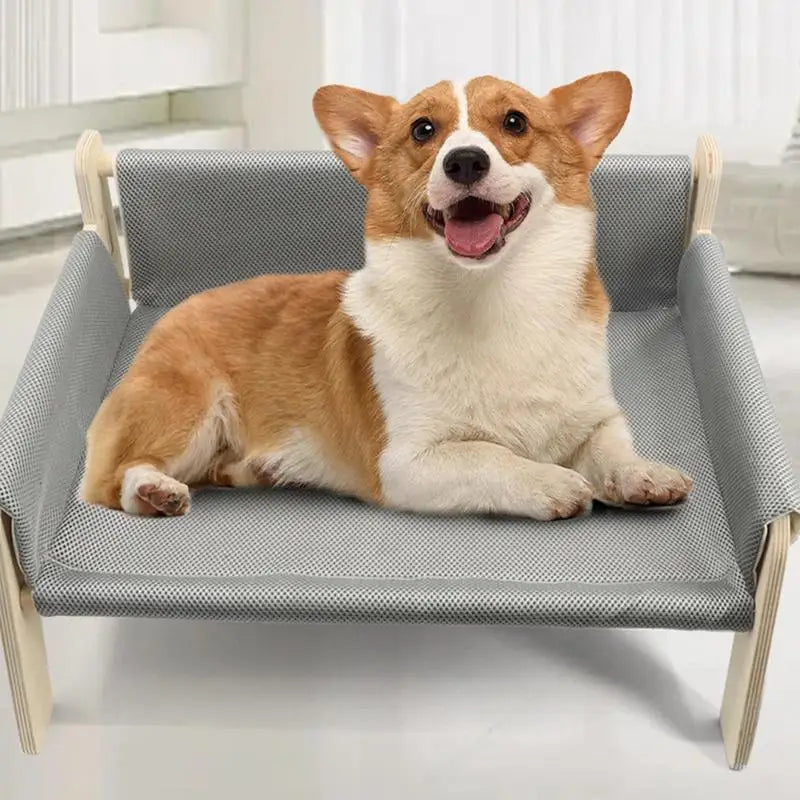 Natural Wood Pet Sofa Bed