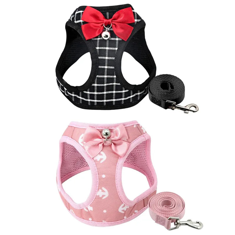 Stylish Pet Bow Tie Harness.