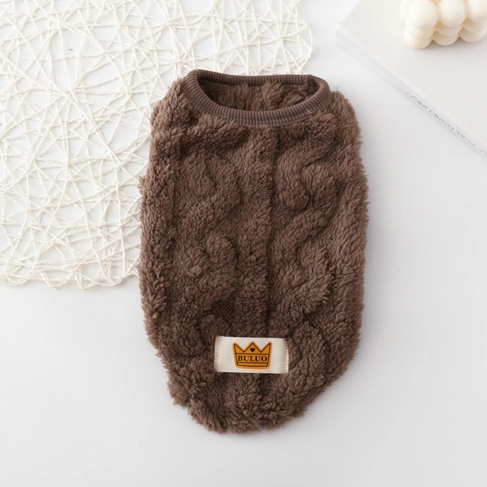 Double-Sided Warm Fleece Pet Sweater