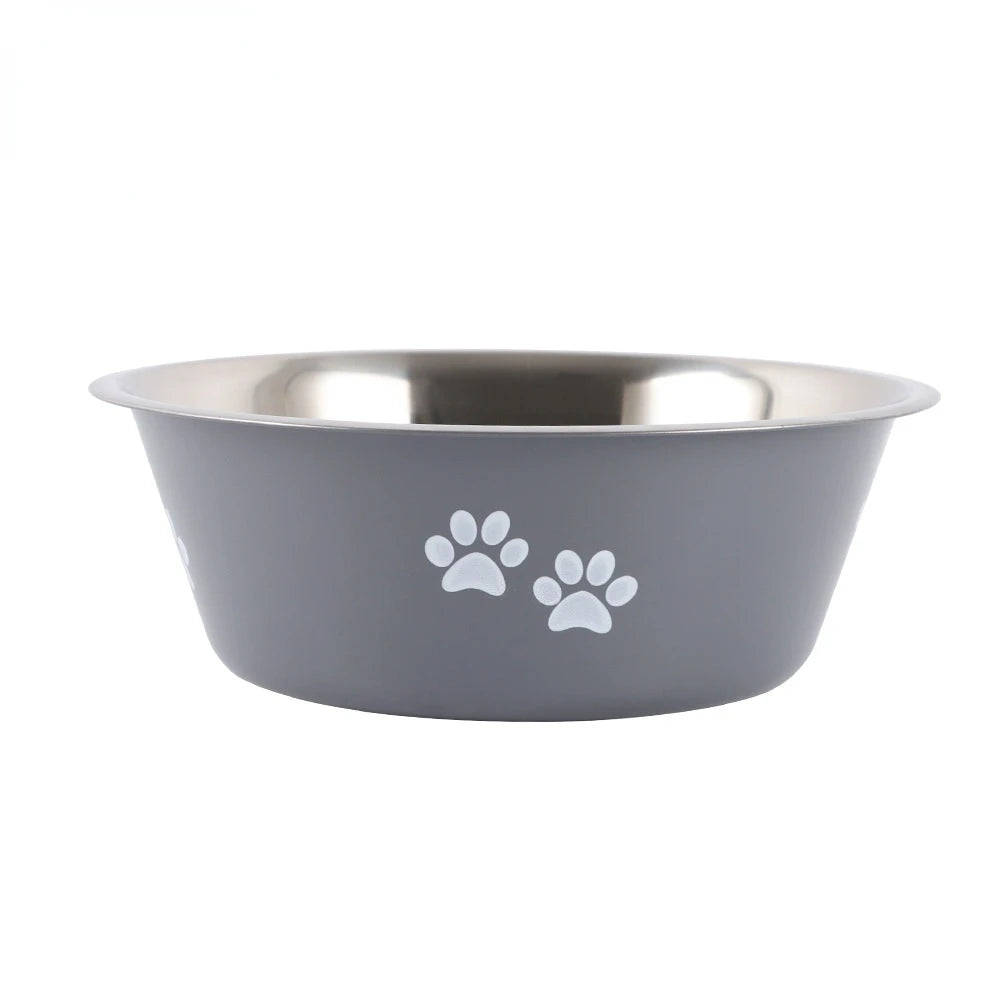 Non-Slip Dog Bowls for Small Medium Large Dog Feeder Bowls Drinkers Stainless Steel High Capacity Pet Feeders Dogs Accessories