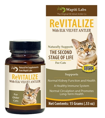 ReVitalize Supplement for Senior Cats with Elk Velvet Antler, 15g Powder